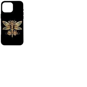 Libellule Steam Punk Insecte Ingénieur Steampunk Libellule Coque pour iPhone 16 Pro Max