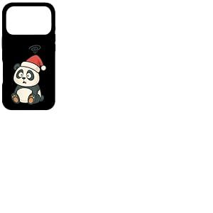 Adorable Panda maladroit avec Chapeau de No&euml;l Coque pour iPhone 17 Pro