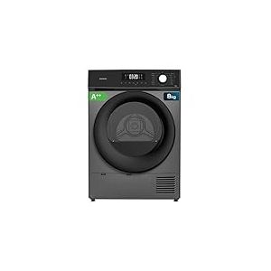 Cecotec Sèche-linge à Pompe à Chaleur 8Kg Chargement Frontal Bolero Dresscode Dry 8300 Steel. 15 Programmes, Basse Consommation, Séchage Automatique, Stop&Go, Fonction Silence, Départ Différé