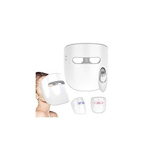 TensCare Masque LED visage - Lumière rouge, bleue et NIR pour anti-âge, réduction des rides et traitement de l'acné. Sans fil et portable.