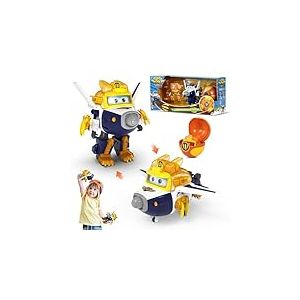 Super Wings Super Iron Paul 5“, Super Ball-Animal Power, Avion Jouet, Robot Transformable, Transforming Figure d'action, Jouet Enfant 3 4 5 6 7 8 9 10 Ans Garcon Fille