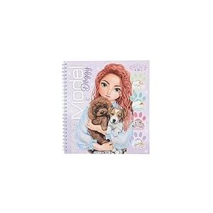 Depesche 13218 TOPModel Create Your Doggy - Livre de coloriage avec 40 Pages pour créer des Motifs de Chiens, y Compris 5 Feuilles d'autocollants