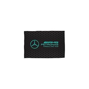 Character World Mercedes AMG Petronas Couverture Polaire Officielle | Couvre-lit Noir Super Doux et Chaud, Motif Formule 1 | Parfait pour la Chambre, Le Camping et Les soirées Pyjama 100 x 150 cm