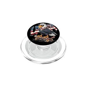 Déguisement d'aigle de Skateboard Fresh USA PopSockets PopGrip pour MagSafe