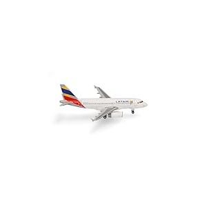 Herpa mod&egrave;le r&eacute;duit Avion LATAM Airlines Ecuador Airbus A319 &ndash; livr&eacute;e Drapeau de l&rsquo;&Eacute;quateur, Miniature &agrave; l&rsquo;&eacute;chelle 1:500, pi&egrave;ce de Collection, mod&egrave;le d&rsquo;Avion sans Socle, m&eacute;tal