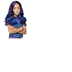 Smiffys Perruque Evie Disney Descendants, Ombre et boucl&eacute;