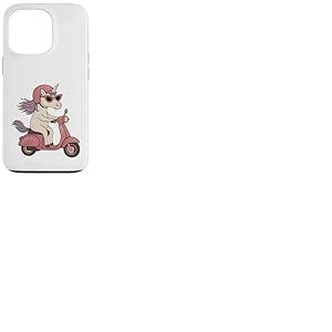 Trottinette Licorne pour Filles, Hommes, Femmes, Enfants et Adultes Coque pour iPhone 13 Pro