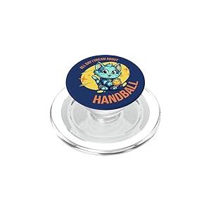 Handball Chat-chattes dr&ocirc;les Phrases Joueuse de Handball PopSockets PopGrip pour MagSafe