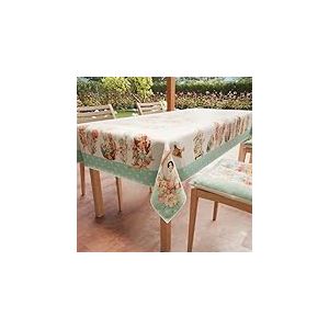 PETTI Artigiani Italiani - Nappe de Paques, Nappes Rectangulaire Anti Taches pour P&acirc;ques, Nappe de Table Rectangulaire 24 Places, 450x140 cm, Dolly, 100% Made in Italy