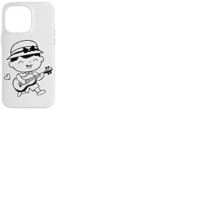 Ukulele Girl Cavaquinho Guitalele Coque pour iPhone 14 Pro Max