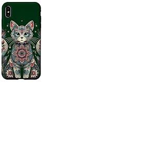 Mandala Mignon Chat Mandala Coque pour iPhone XS Max