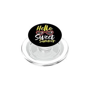 Hello Sweet Summer Heart Lunettes de Soleil Fun Summer PopSockets PopGrip pour MagSafe