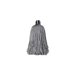 VIGAR Tête de Vadrouille de Remplacement, 8x8x29 cm, Vadrouille en Microfibre Lavable pour Le Nettoyage des sols, Têtes de Vadrouille de Remplacement Réutilisables, Vadrouille de Maison, Noir, Gris