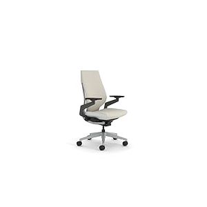 Steelcase Gesture, Chaise de Bureau Ergonomique avec accotoirs à 360° et Soutien Lombaire 3D Live Back, 66 x 62.5 x 104 Beige; Fabriqué en Europe