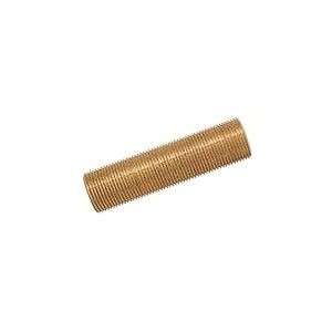Tube fileté laiton Longueur 10 cm mâle 12x17
