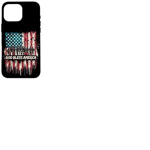 Drapeau américain « God Bless America » 4 juillet patriotique Coque pour iPhone 16 Pro Max