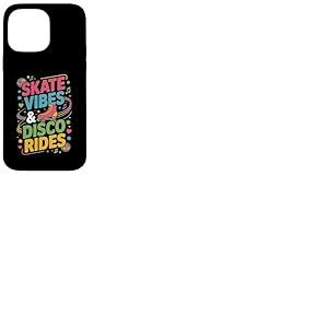 SKATE VIBES DISCO RIDES Colorful Music Party Quad Skater Art Coque pour iPhone 14 Pro Max