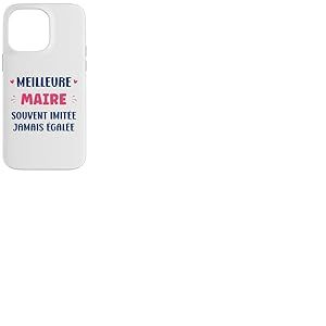Humour d&eacute;part Maire Fille m&eacute;tier Meilleure Maire Coque pour iPhone 14 Pro Max