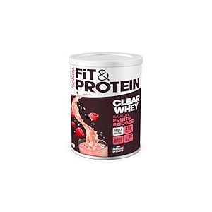 Gerlin&eacute;a Fit & Protein - Boisson Prot&eacute;in&eacute;e Saveur Fruits Rouges - Clear Whey - Prot&eacute;ines Apr&egrave;s le Sport - Musculation Femme - Sans Sucres - 54 Kcal / portion - 288 g (18 boissons)