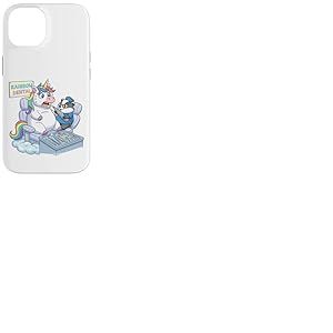 Licorne dr&ocirc;le chez Le Dentiste Rainbow Dental Design Coque pour iPhone 14