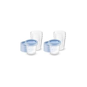 Philips Avent Lot de 10 Pots de Conservation et leurs Couvercles Vissables 180 ml