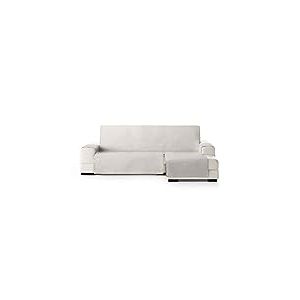 Eysa Oslo Housse, Microfiber, C/0 écru-Vison, Chaise Longue 240 cm. Adapté aux canapés de 250 à 300 cm