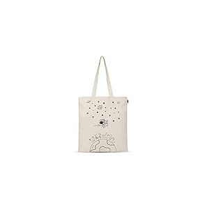 Ecoright Sac Toile Coton, Imprimée Sac Course Reutilisable, Petit Tissu Coton Sac Fourre Tout, Sac Cabas Femme Pour Courses