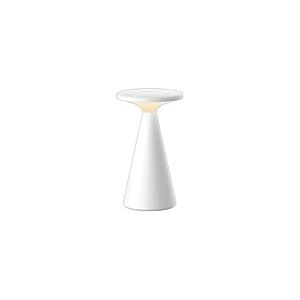 Müller-Licht Ivy White Lampe de table LED pour intérieur et extérieur avec batterie intégrée, lumière blanche chaude (2700 K), luminosité variable en continu avec interrupteur tactile, IP54 étanche à