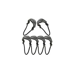 Maxpedition PZLBLK Positive Grip Lot de 6 tirettes de Fermeture éclair de Rechange pour Sac à Dos Tactique, Pochette EDC, Sac de Survie et Bagages, Languette de Traction, Taille L, Noir