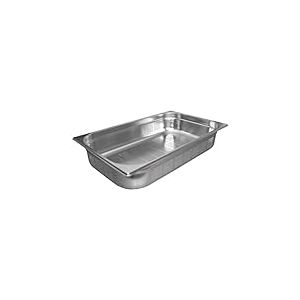 Vogue - Bac GN 1/1 perfor&eacute; en inox 13,5 L, profondeur : 100 mm, id&eacute;al pour &eacute;goutter les aliments - compatible avec le r&eacute;frig&eacute;rateur, le cong&eacute;lateur, la cellule de refroidissement et le four, K841