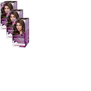 Schwarzkopf Perfect Mousse Coloration Mousse Permanente sans Ammoniaque, 93g (Lot de 3)