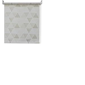Easy Rideau Roule, Beige, Motif géométrique, 45 x 250 cm