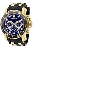 INVICTA Pro Diver - Scuba 37229 Montre Homme - Entanche - Analogique - Mouvement à Quartz - Acier Inoxydable avec Cadran Bleu - 48mm