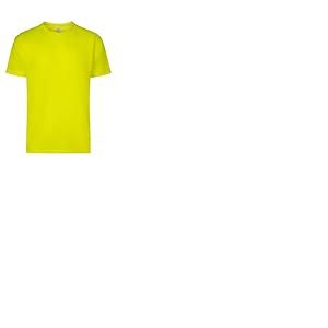 Mukua Derby T-shirt unisexe en polyester toucher coton, couleur jaune fluo, taille 5XL, Jaune fluo, 5XL