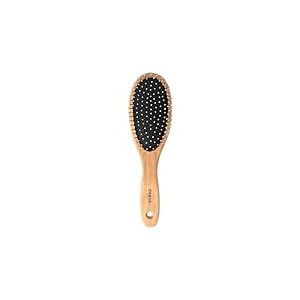 PARSA Beauty Brosse à cheveux en caoutchouc naturel avec picots en métal et picots arrondis en bois à croissance rapide pour tous les types et longueurs de cheveux, indéformable, résistante à