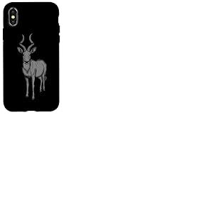 Gazelle Grise Coque pour iPhone X/XS