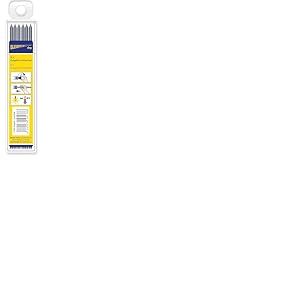 1386 Lot de 6 Mines de Rechange Rondes en Graphite pour Surfaces Rugueuses et Lisses, Verre, m&eacute;tal, carrelage, Plastique, avec Suspension, Dry 2 en 1 et Dry Profi