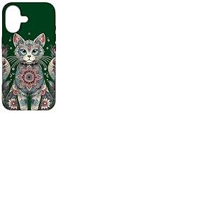 Mandala Mignon Chat Mandala Coque pour iPhone 17