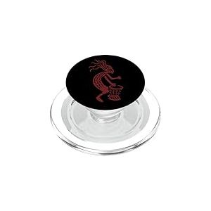 Kokopelli avec Symbole Dieu Tambour de fertilit&eacute; et de Joie PopSockets PopGrip pour MagSafe