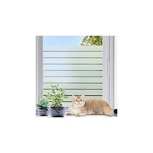 Coavas Film de confidentialit&eacute; pour fen&ecirc;tre en Verre d&eacute;poli - Rev&ecirc;tement de fen&ecirc;tre Non adh&eacute;sif - Film d'intimit&eacute; d&eacute;coratif pour fen&ecirc;tre de Salle de Bain (200 x 90 cm)