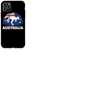 Drapeau Patriotique Australien Kangourou Australien Coque pour iPhone 11 Pro Max