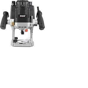 Trend T8 Défonceuse à Plongée Double Mode 12mm pour Atelier, Conçue pour Utilisation Manuelle et Table, 2200W, 230V, Noir, T8EK/EURO