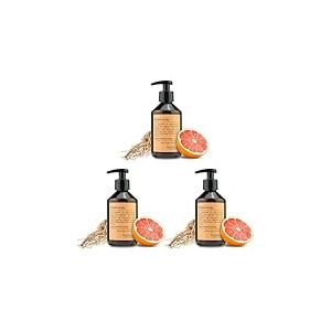 Jean & Len Savon pour les mains Orange sanguine & Vétiver, savon liquide en distributeur à pompe, parfum fruité et boisé, sans parabènes, silicones & microplastiques, végétalien, 250 ml (Lot de 3)