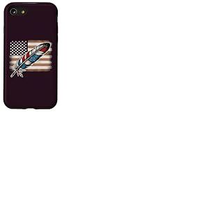 Fierté Autochtone Drapeau Plume Amérindienne Coque pour iPhone SE (2020) / 7 / 8