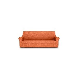 PETTI Artigiani Italiani - Housses de Canapé, Housse de Canapé Extensible, Housse de Fauteuil, Housse Canapé 2 Places, Protection Canapé, Orange