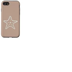 Étoile de mer Minimaliste océan Plage Mignonne étoile de mer – Marron Coque pour iPhone SE (2020) / 7/8