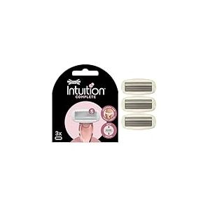 Recharges de lames de rasoir pour femmes Wilkinson Sword Intuition Complete, gel Skin Protect, rasoir pour la routine de soins, pack de 3 lames "