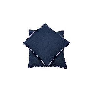 David Fussenegger Housse de Coussin décorative Marine en Coton Moelleux Doux 50 x 50 cm