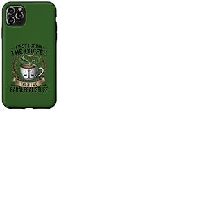 Juridique Professionnel Parajuriste Amoureux Du Café Bureau Humour Coque pour iPhone 11 Pro Max