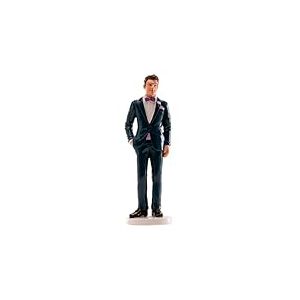 dekora - Décoration de Gâteau de Mariage | Figurine du Marié pour Gâteau de Mariage - Marié avec Costume Bleu